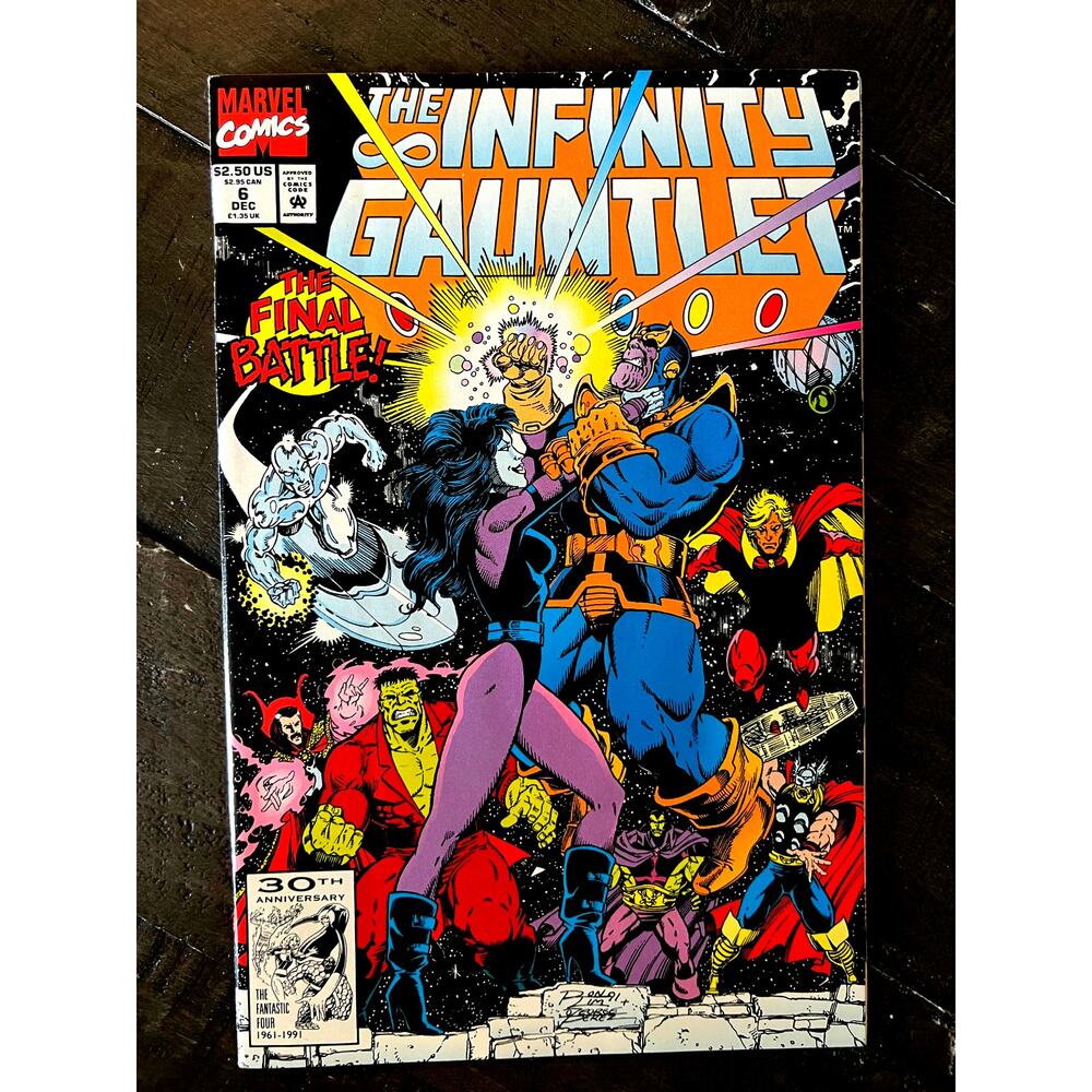 VINTAGE 1991 Marvel "THE INFINITY GAUNTLET" #6 - M - The FINAL Battle!